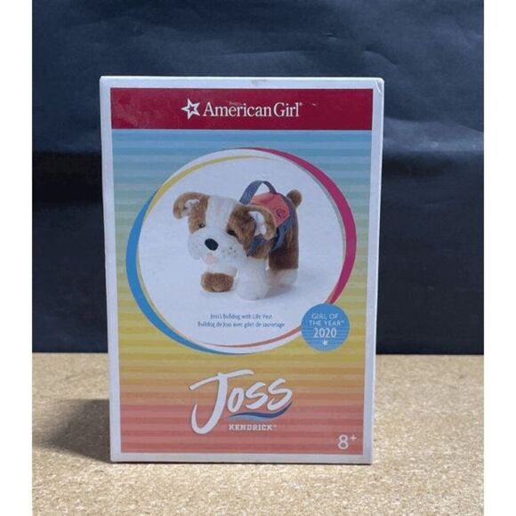 American Girl Doll Girl of Year 2020 Joss - Joss's Bulldog and Life Vest NEW! - Picture 4 of 5